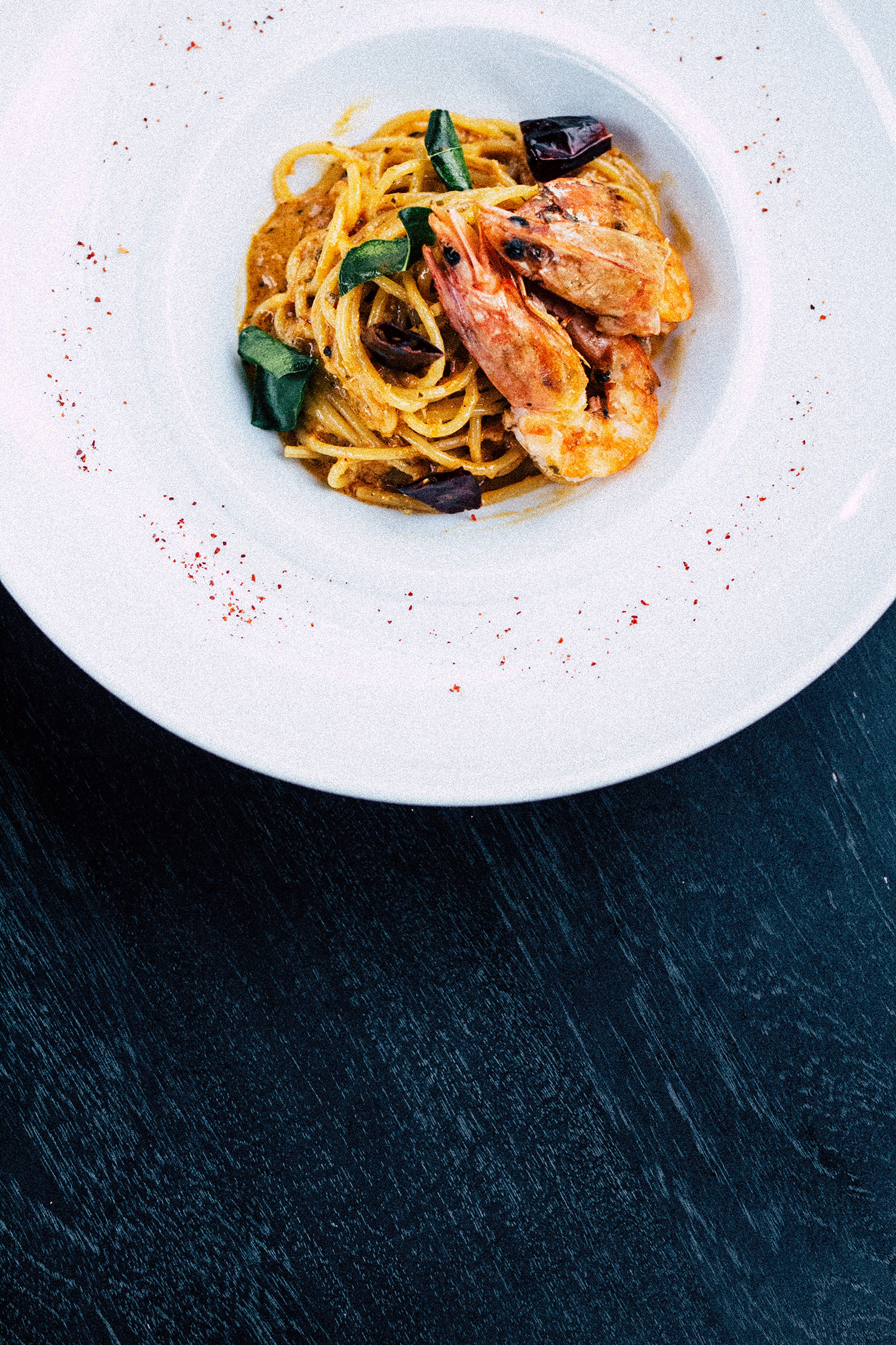 delicious pasta from a steakhouse